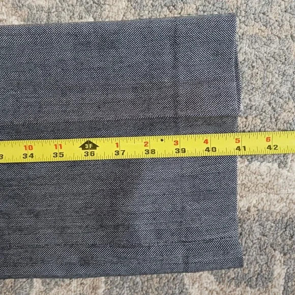 Pendleton 100% Wool Women’s 8 pants grey straight leg, dress pants, herringbone - Picture 4 of 9